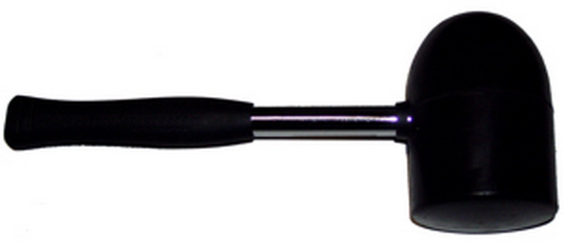 Резиновый молоток с металлической ручкой