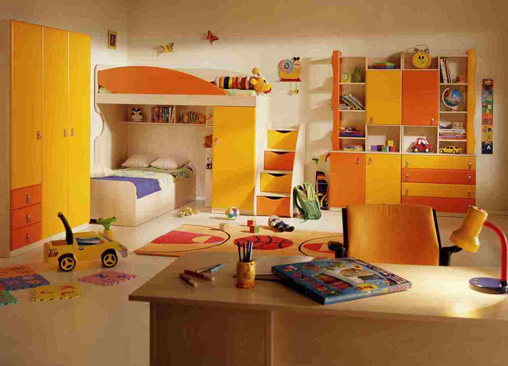 Сучасна дитяча кімната для двох дітей