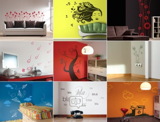 Наклейки на стену от зарубежных дизайнерских студий отличаются оригинальностью и большим выбором тематик