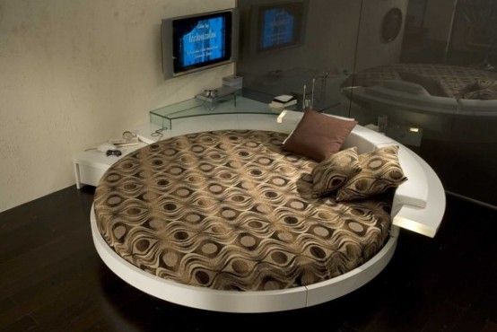 Спальня в стиле модерн в коричневых тонах