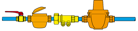 Схема установки редукційного клапану