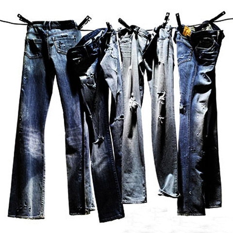 Дорогие драные джинсы