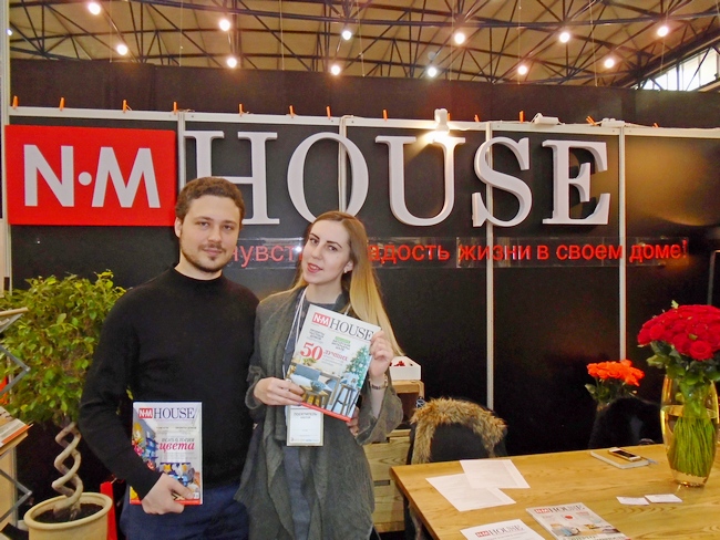 Керівник відділу реклами журналу «NM House» Сергій Ковязін і PR-manager платформи ibud.ua Алеся Крилач