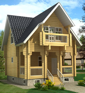 Модель дерев'яного дома