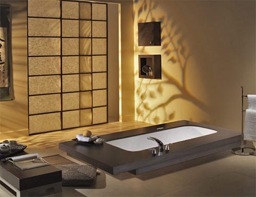 Ванна в сучасному японському стилі