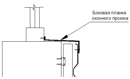 Монтаж бічної планки віконного отвору