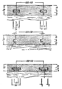 Конструкции деревянных полов (соединение на рейках, соединение в четверть, соединение в шпунт, соединение Т-образной формы)